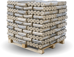 BIOMAC Holzbriketts TURBO hell, Ø 90 mm, mit Loch