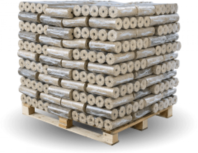 BIOMAC Holzbriketts TURBO hell, Ø 90 mm, mit Loch